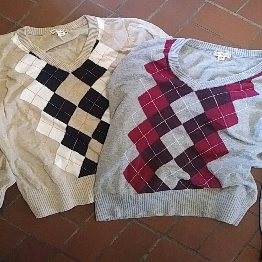 Argyle sweater bundle